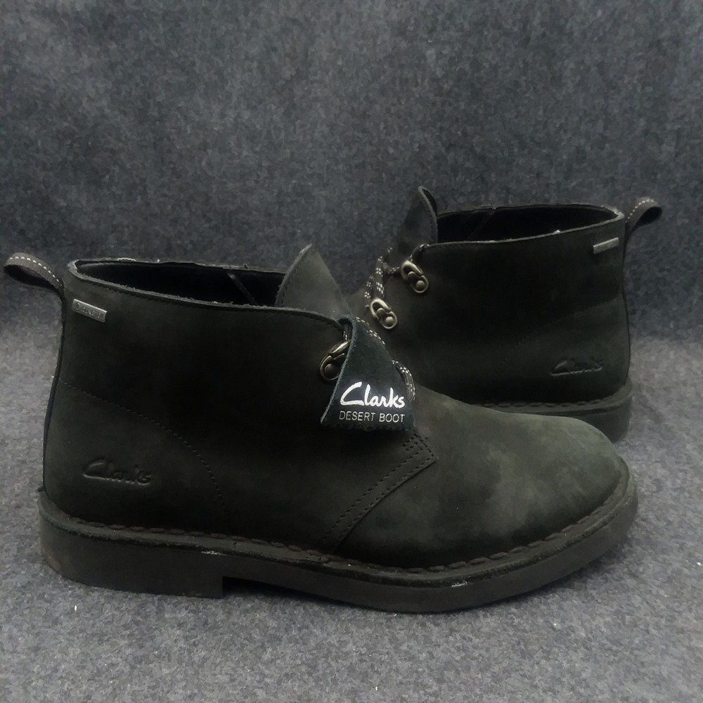 Clarks‎ Desert Boot Mens US 7M Black Gore-Tex Leather Lace-Up Ankle Boots - Picture 9 of 14